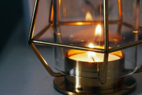 Photo brass folding table lamp