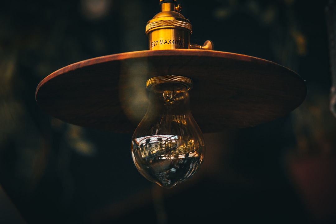 Photo glass globe pendant lamp