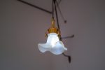 Photo opal glass pendant light