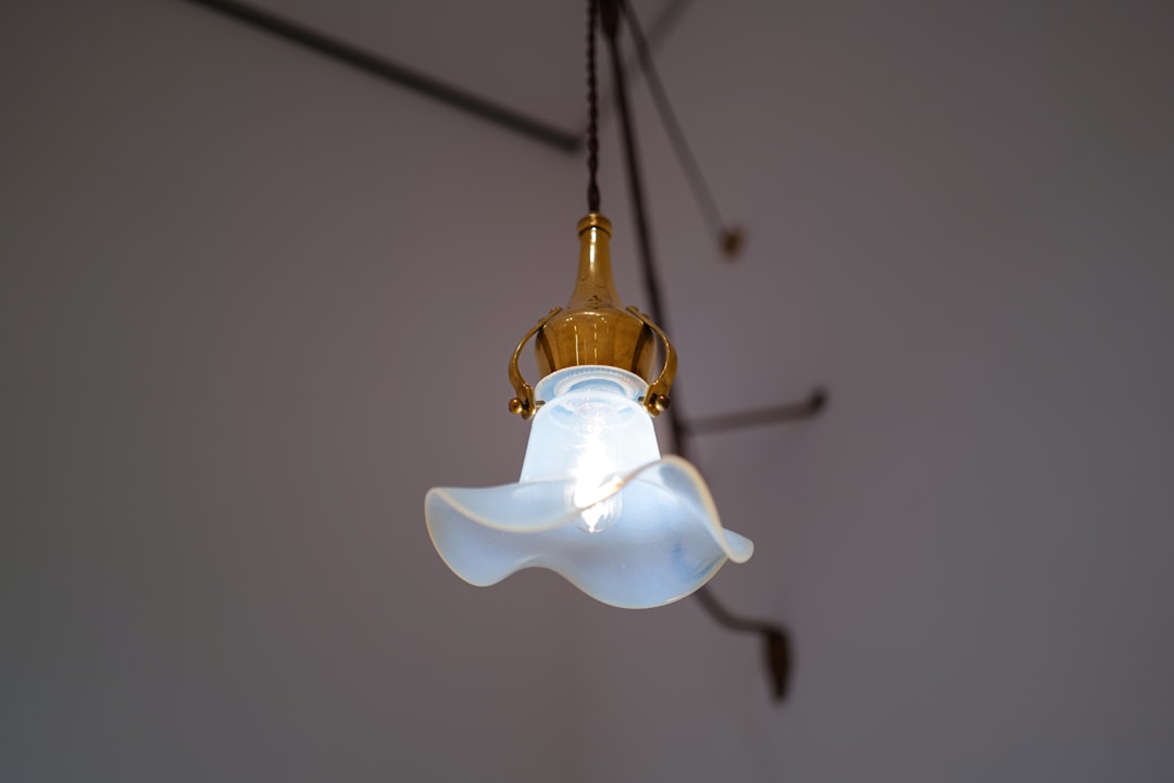 Photo opal glass pendant light
